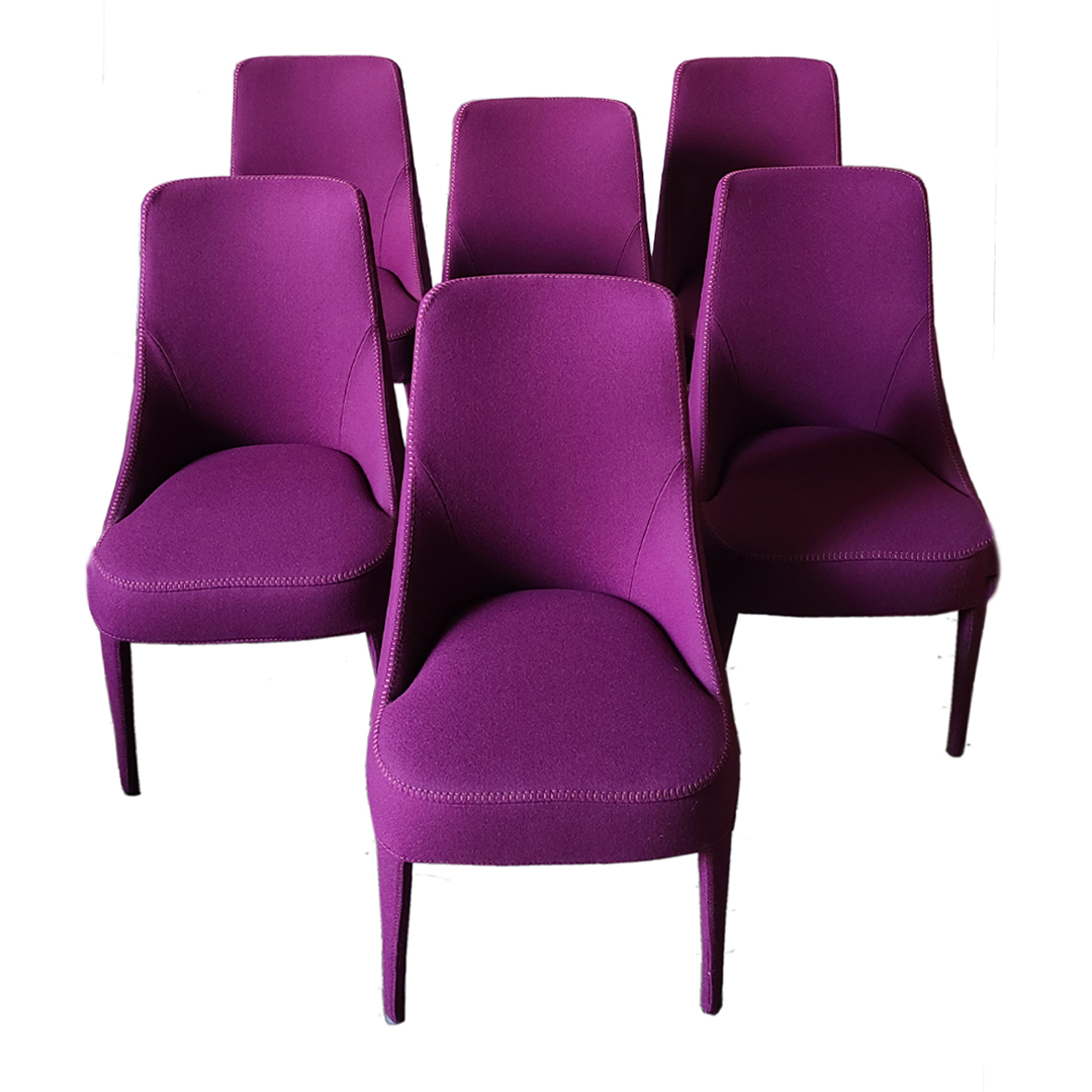 6 Chaises Febo Par Antonio Citterio Pour Maxalto