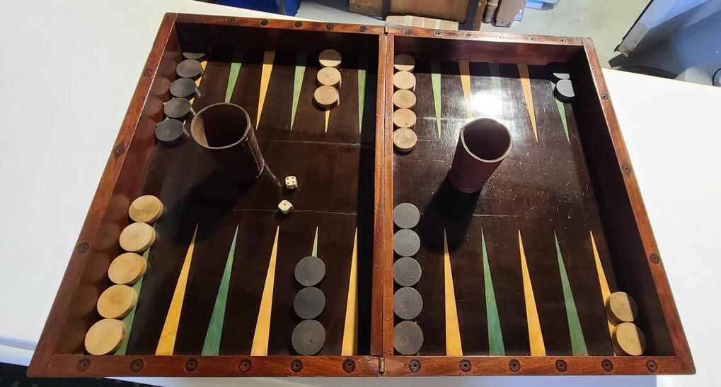 BACKGAMMON ACAJOU DE CUBA