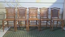CHAISES FACON BAMBOU ET CANNAGE 1900