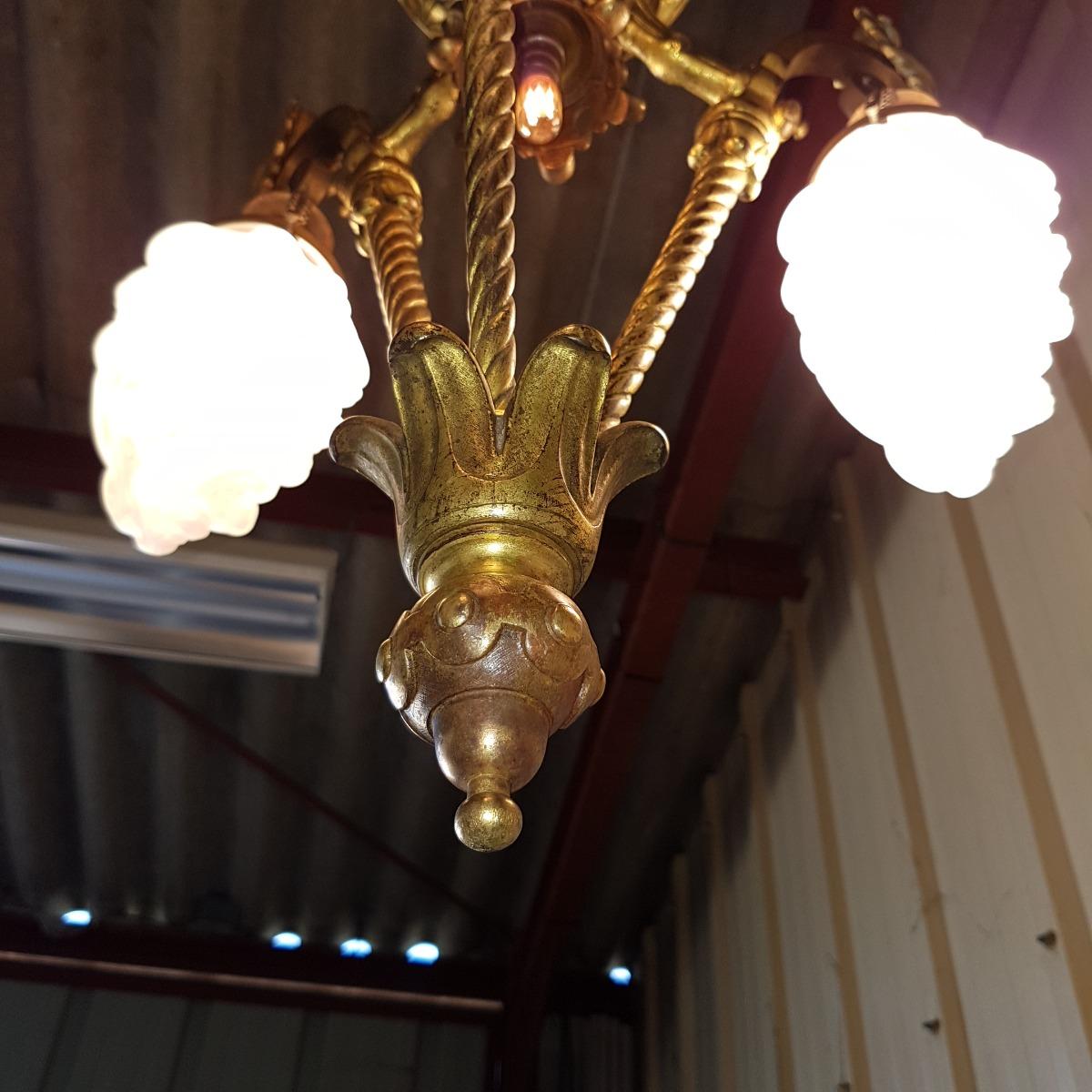 Lanterne Eclairage public bronze XIX Siecle