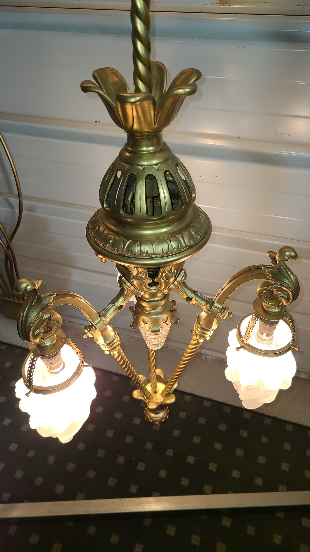 Lanterne Eclairage public bronze XIX Siecle