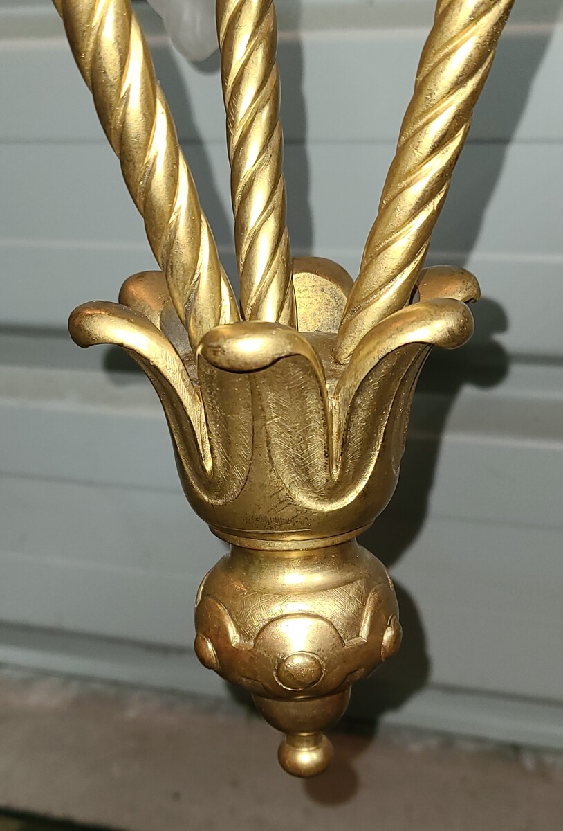 Lanterne Eclairage public bronze XIX Siecle