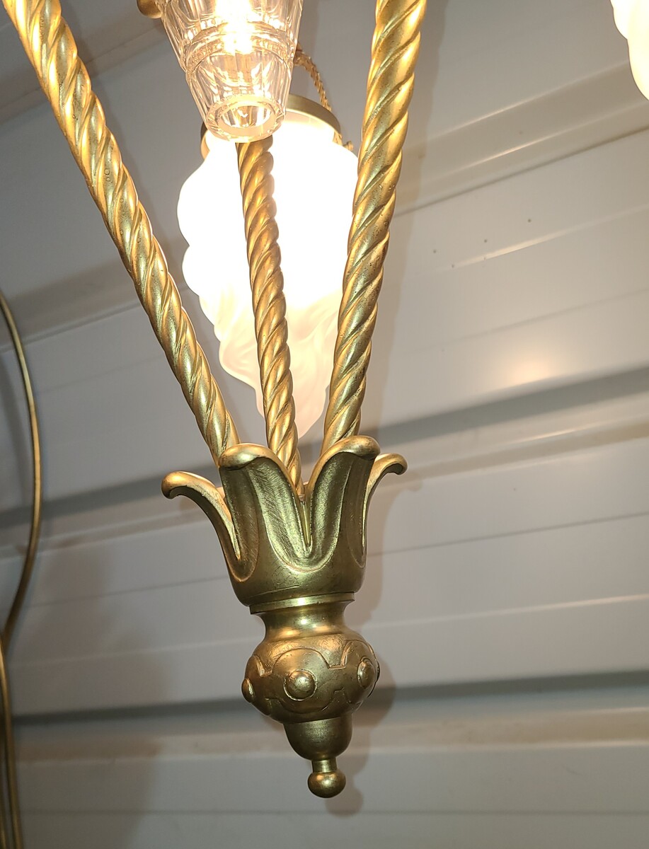 Lanterne Eclairage public bronze XIX Siecle