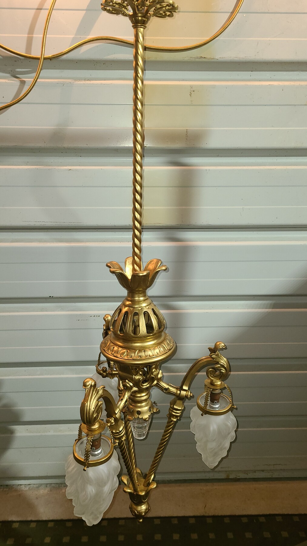 Lanterne Eclairage public bronze XIX Siecle