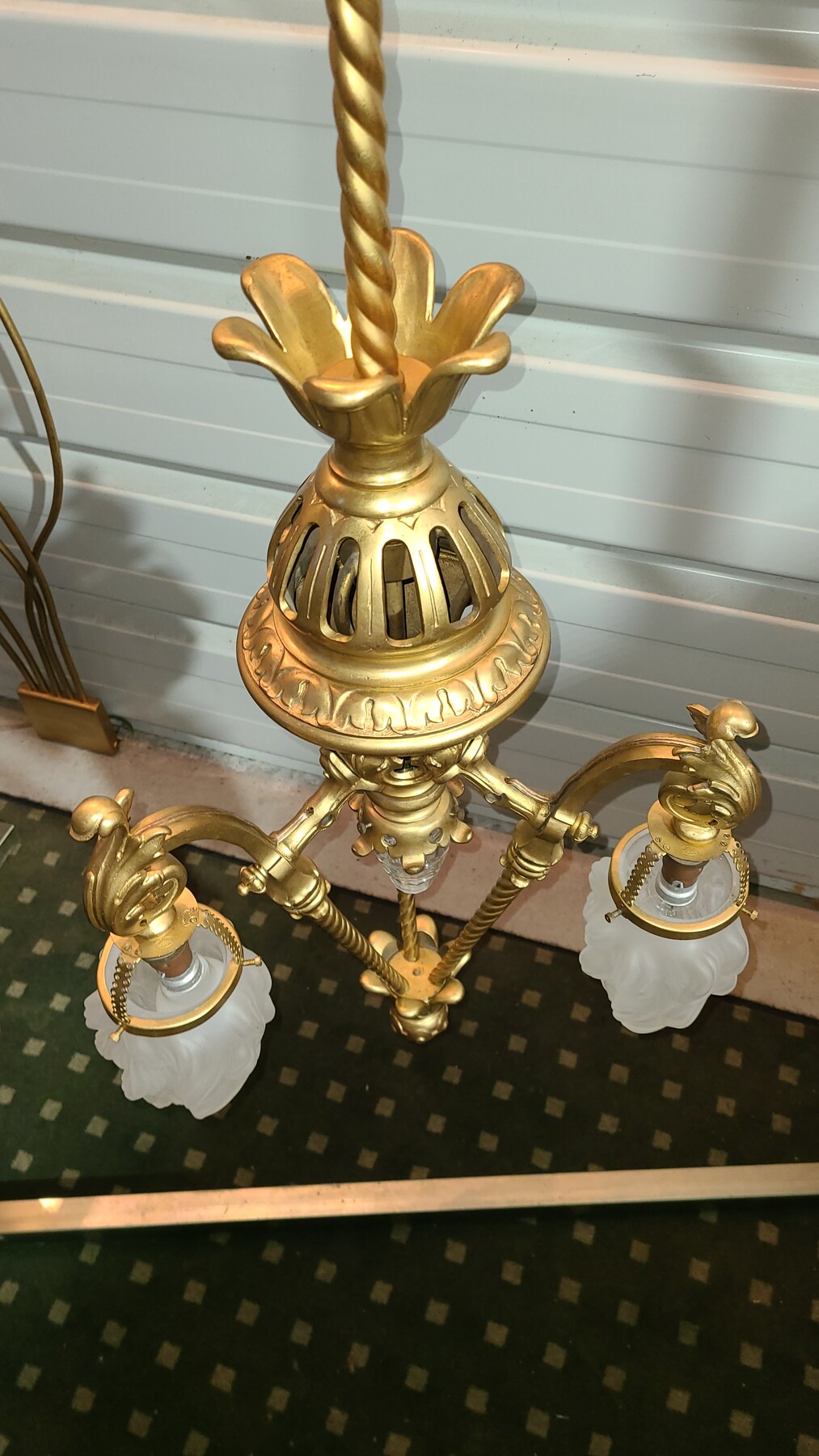 Lanterne Eclairage public bronze XIX Siecle