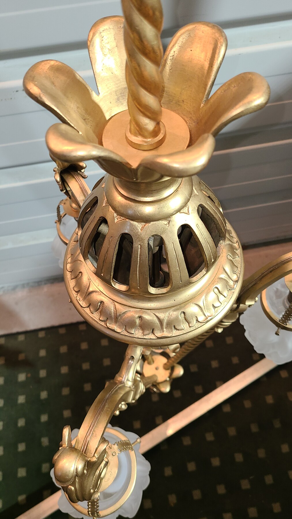 Lanterne Eclairage public bronze XIX Siecle