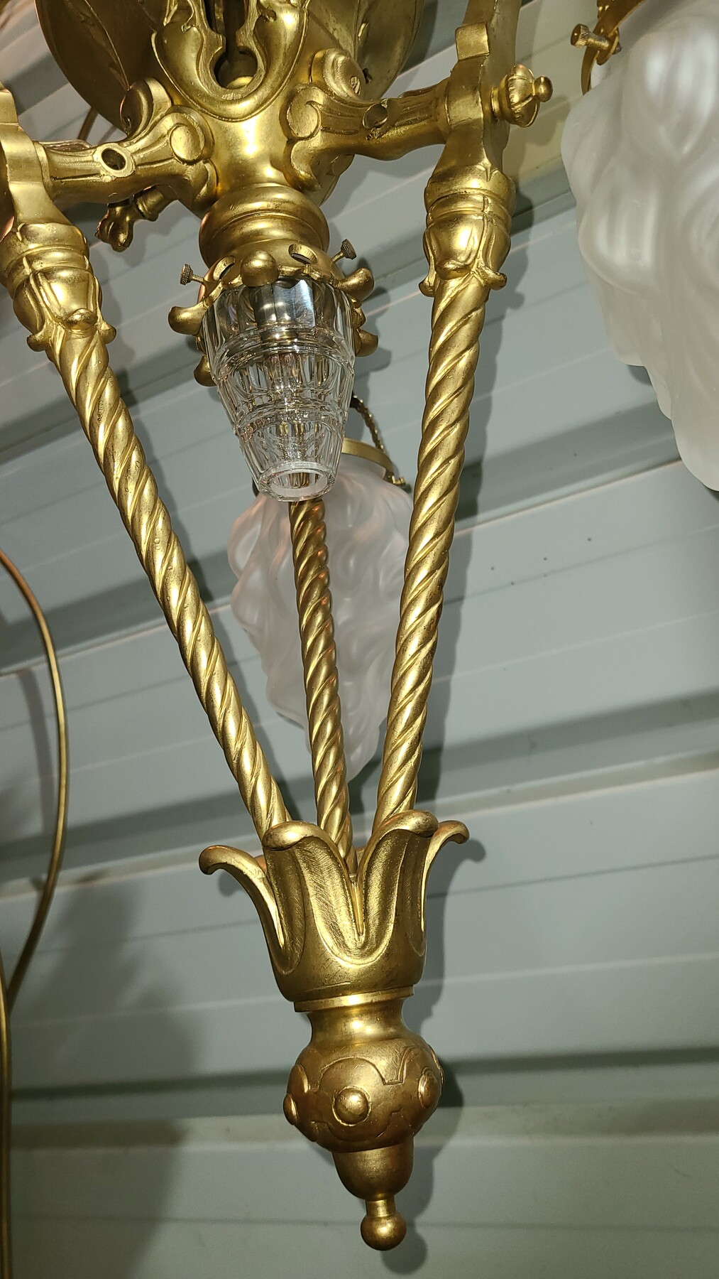 Lanterne Eclairage public bronze XIX Siecle