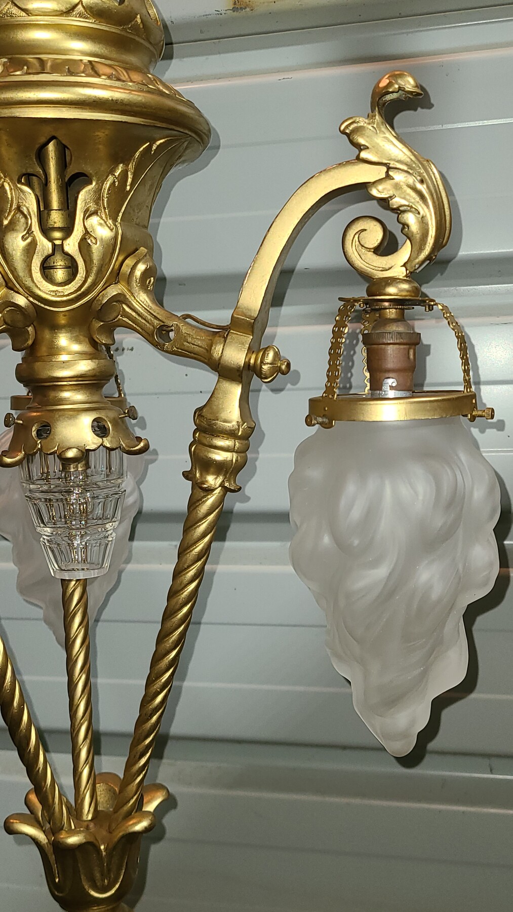 Lanterne Eclairage public bronze XIX Siecle