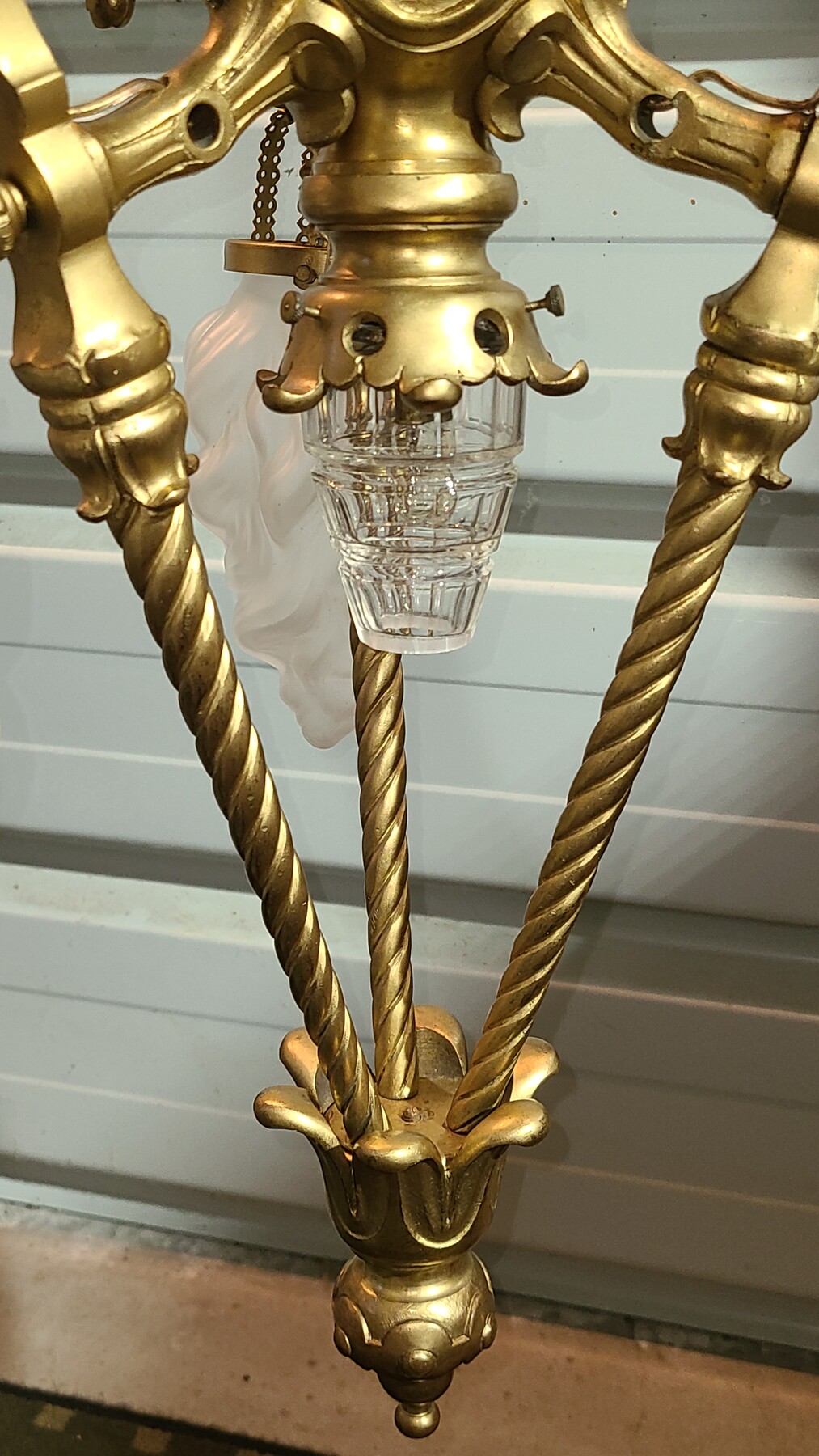 Lanterne Eclairage public bronze XIX Siecle