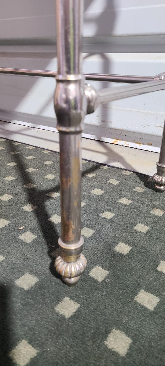 Table De Toilette En Laiton Chrome 1900